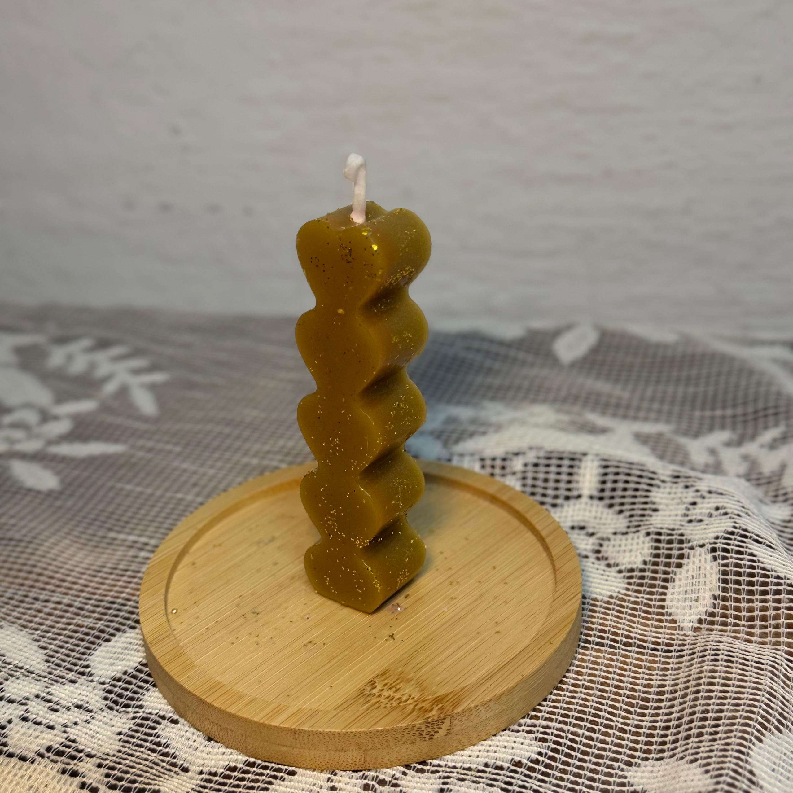 Vela natural de corazones