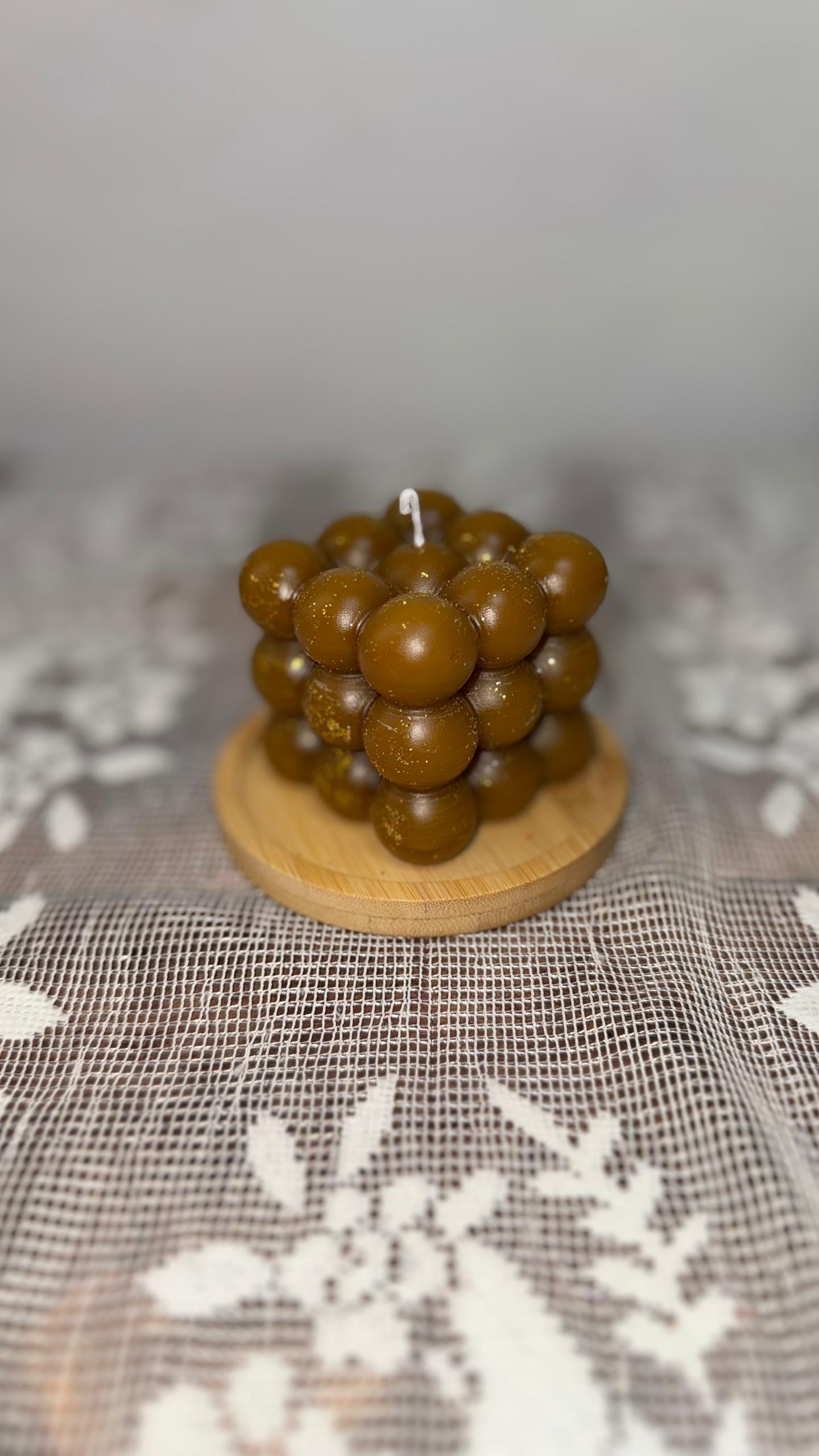 Vela natural de cubo grande