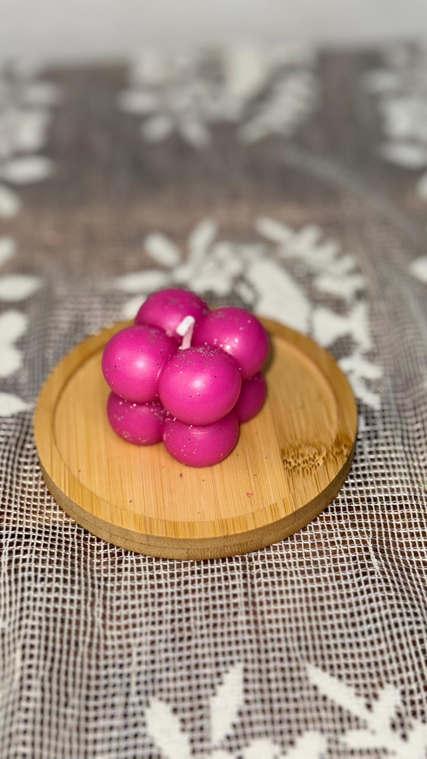 Vela de cubo pequeño unicolor