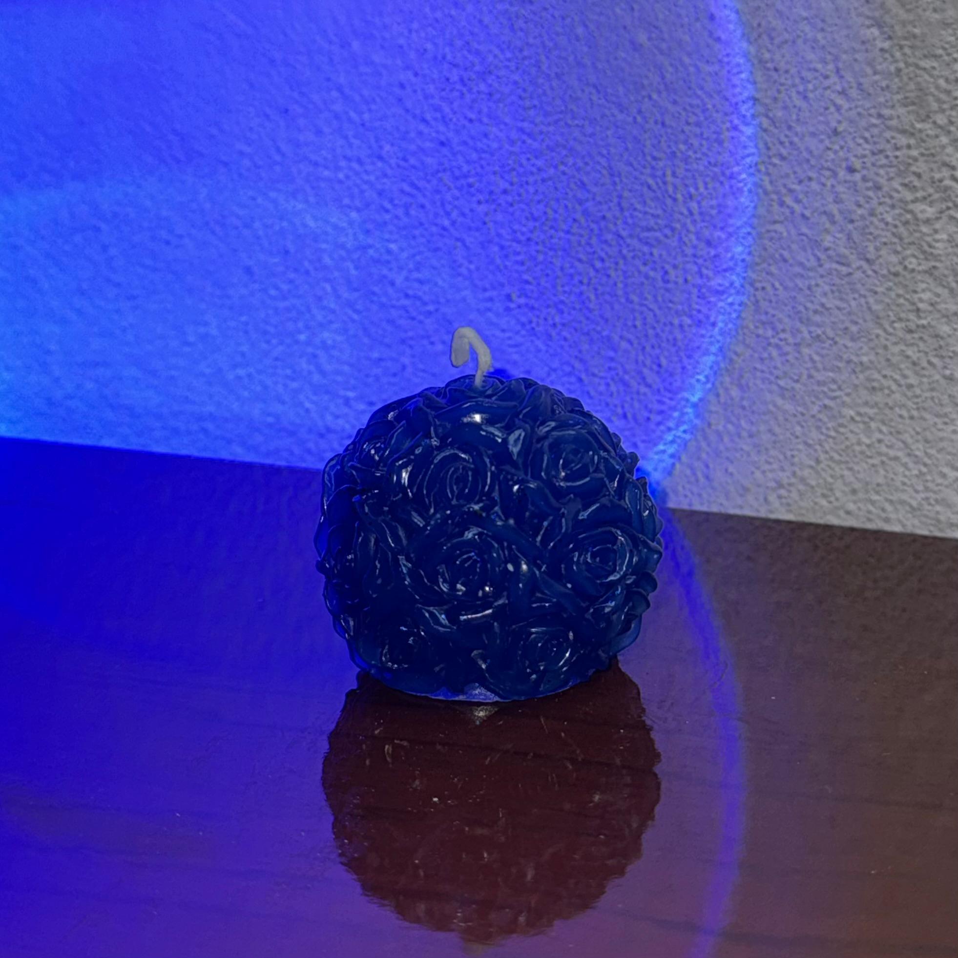 Vela de esfera de rosas