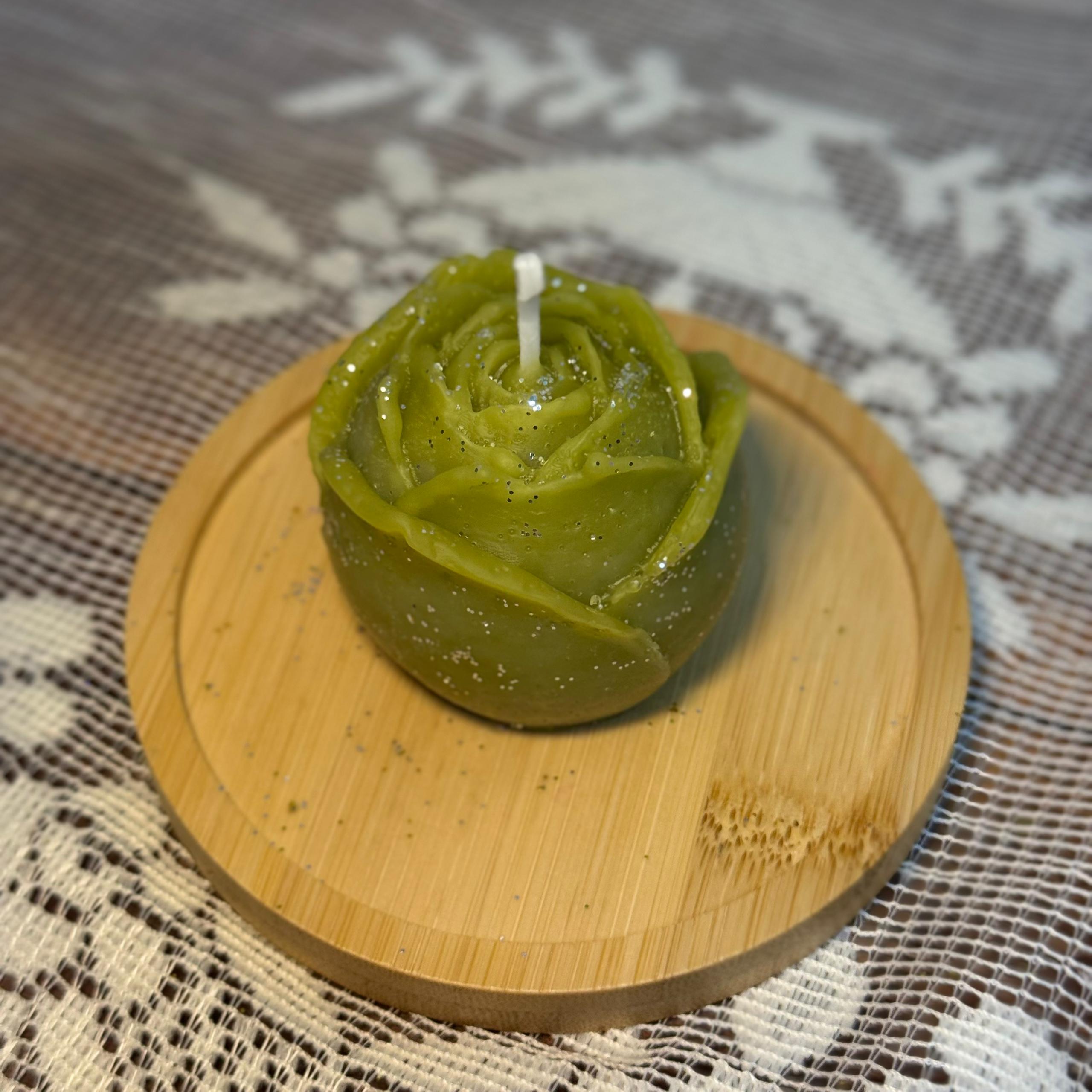 Vela de flor cubo grande