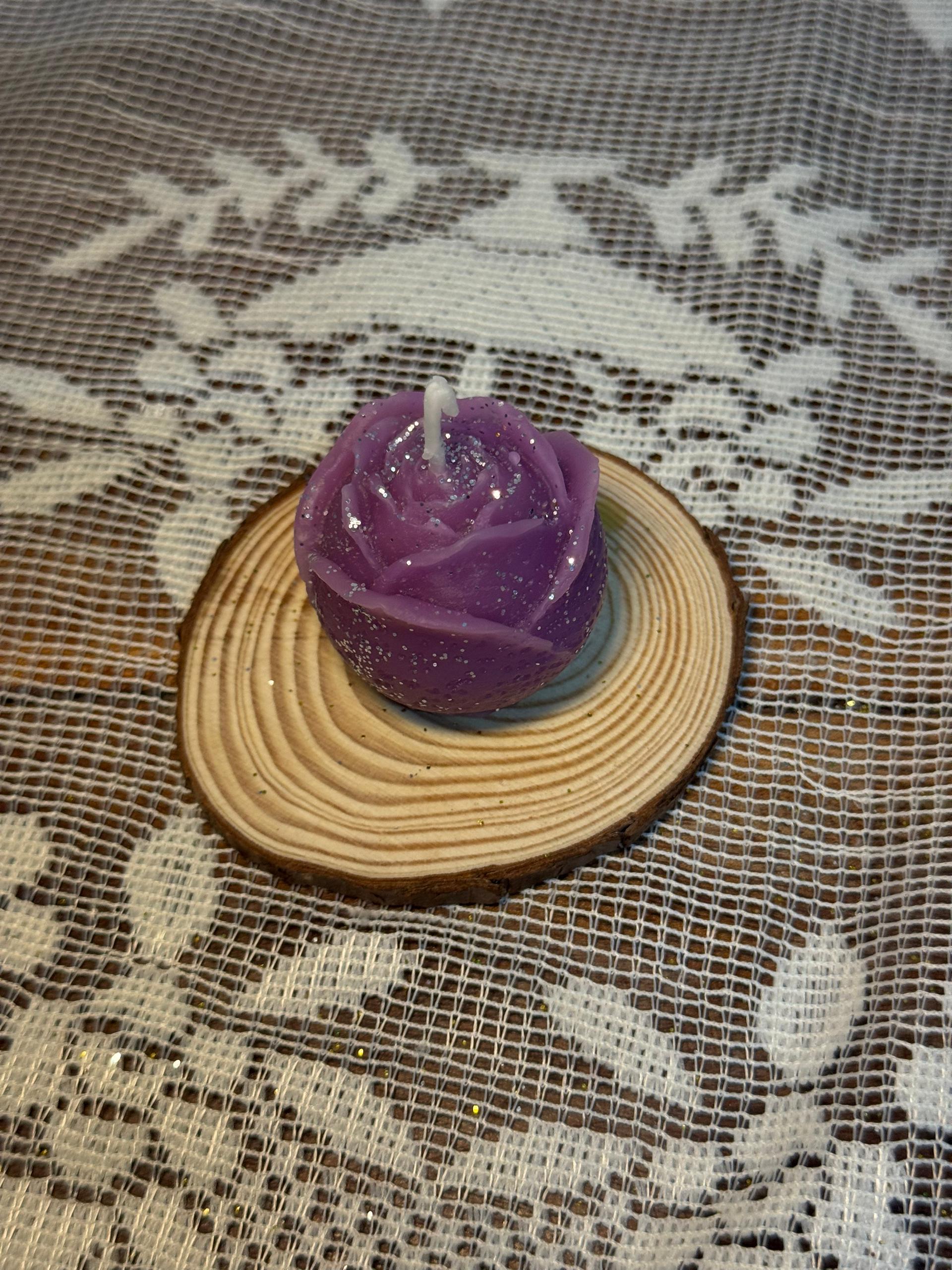 Vela de flor cubo pequeño