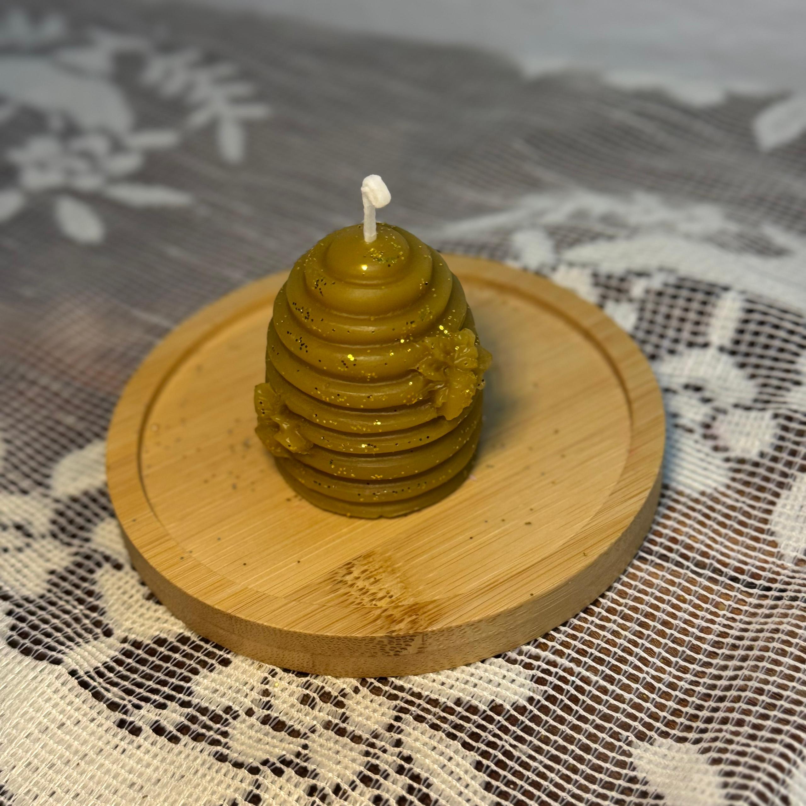 Vela natural de panal pequeño
