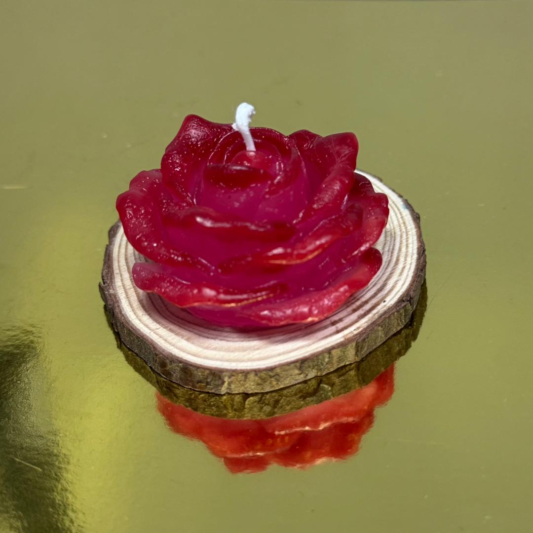 Vela de rosa de amor