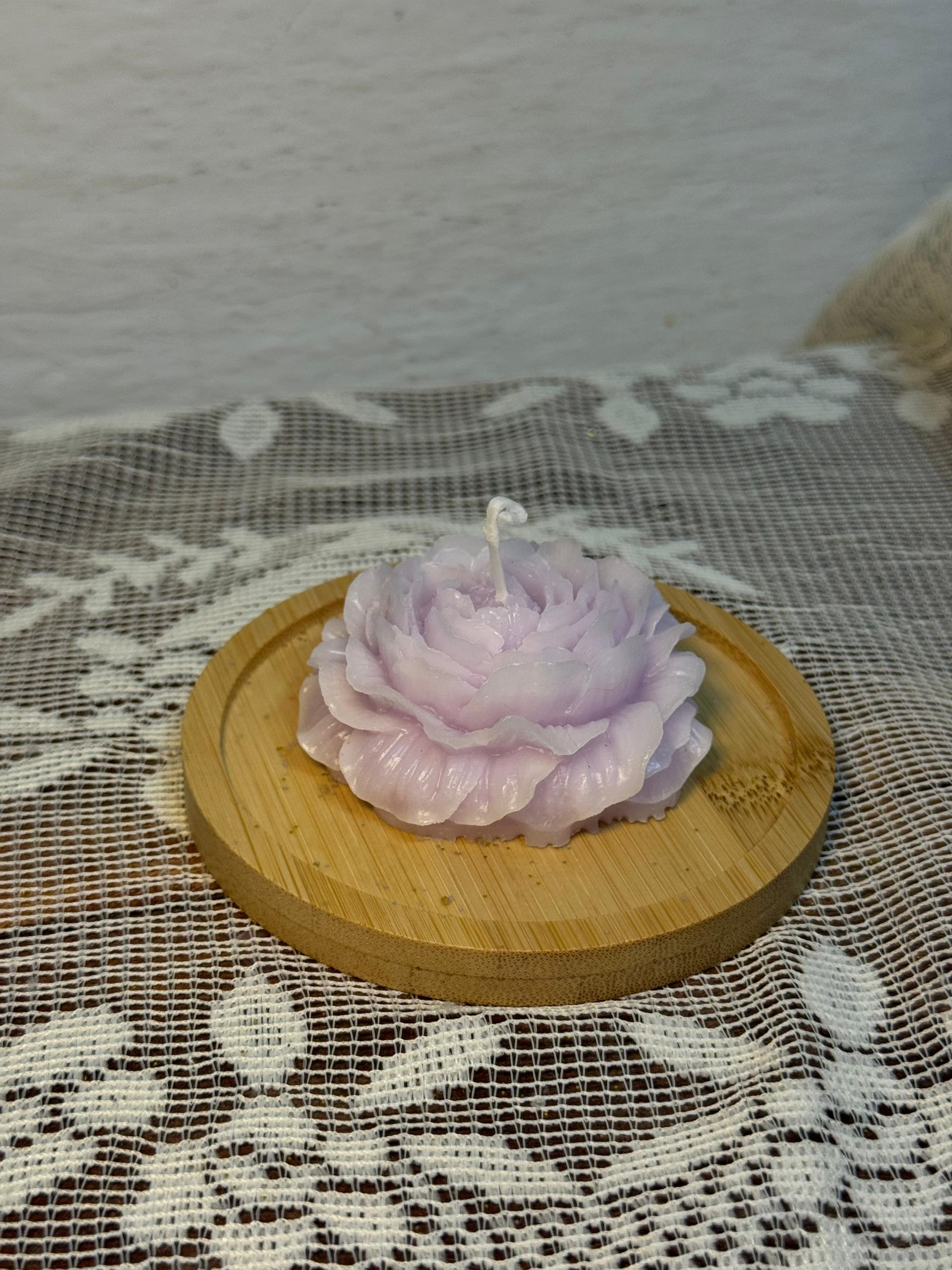 Vela de rosa unicolor