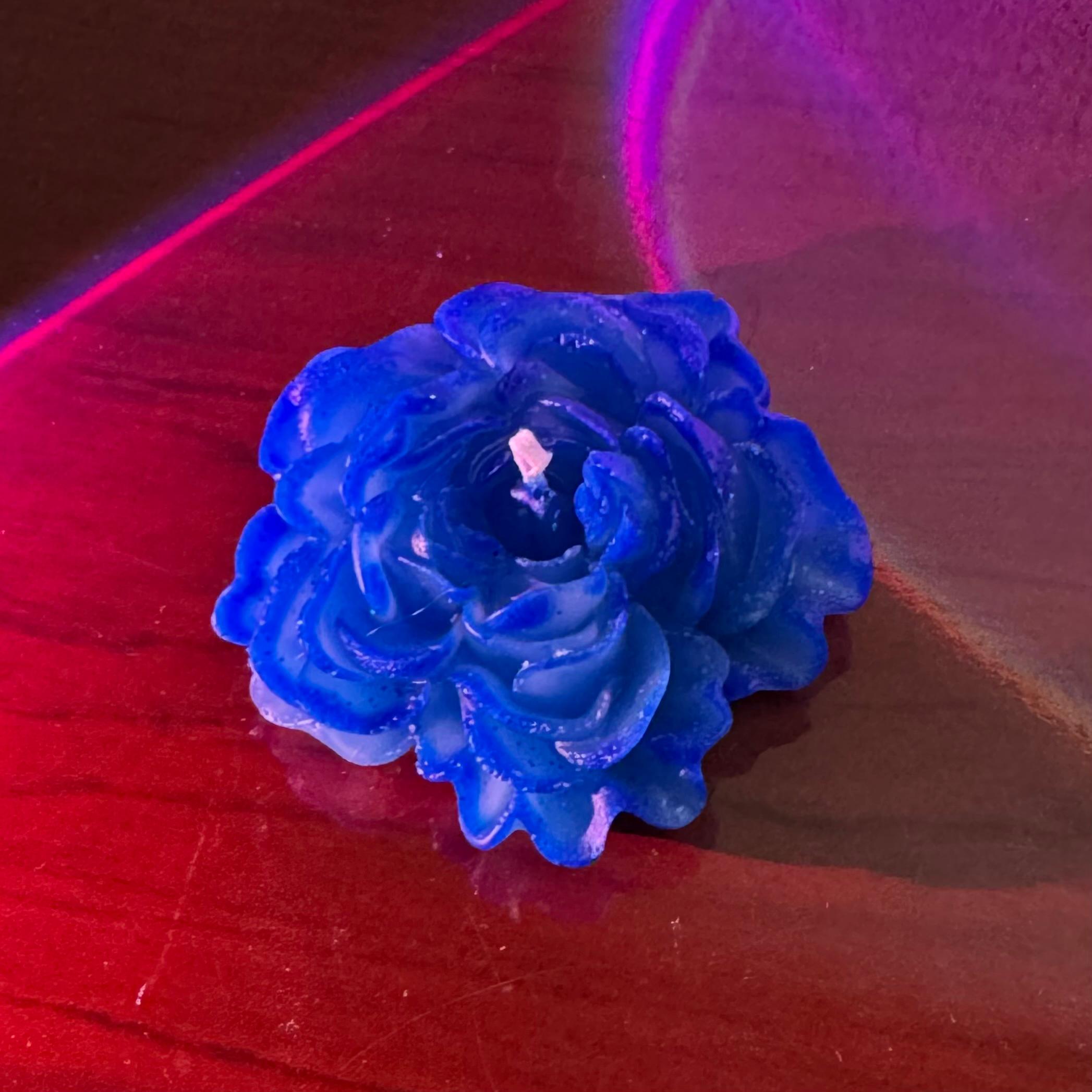 Vela de rosa abierta